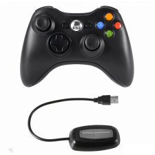 PRC vezeték nélküli Xbox 360 kontroller PC adapterrel fekete (PRCX360PCWLSSBK) (PRCX360PCWLSSBK) videójáték kiegészítő