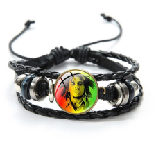 Predator Q1 bőr karkötő - Bob Marley - 13 (15174) karkötő