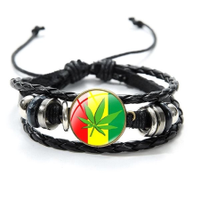 Predator Q1 bőr karkötő - Bob Marley - 2 karkötő