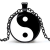 Predator Q1 lánc Yin Yang medállal