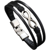 Predator Q1 Laurel Férfi karkötő, fekete, motorkerékpár (8596544007930)