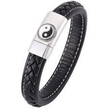 Predator Q1 PD0352 Yin Yang 21 cm, fekete karkötő