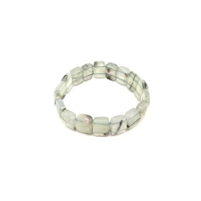 Prehnit tégla karkötő 14x10x5mm karkötő