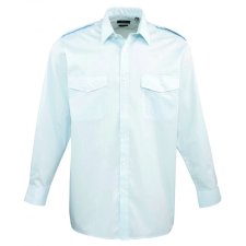 Premier Férfi ing Premier PR210 Men’S Long Sleeve pilot Shirt -2XL/3XL, Light Blue férfi ing