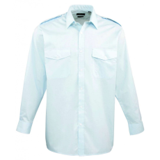 Premier Férfi ing Premier PR210 Men’S Long Sleeve pilot Shirt -L, Light Blue