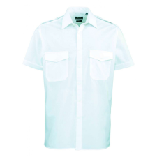 Premier Férfi ing Premier PR212 Men’S Short Sleeve pilot Shirt -2XL/3XL, Light Blue férfi ing