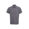 Premier Férfi ing Premier PR221 Men'S Short Sleeve Gingham Cotton Microcheck Shirt -L, Black/White