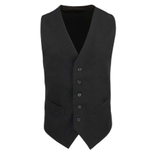 Premier Férfi Premier PR622 Men’S Lined polyester Waistcoat -L, Black férfi mellény