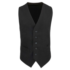 Premier Férfi Premier PR622 Men’S Lined polyester Waistcoat -XL, Black férfi mellény
