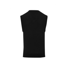 Premier Férfi Premier PR699 Men'S v-neck Sleeveless Sweater -XL, Black