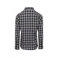 Premier Női blúz Premier PR350 Mulligan&#039; Check - Women&#039;S Long Sleeve Cotton Shirt -M, Steel/Black blúz