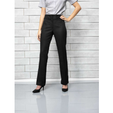 Premier Női nadrág Premier PR532L Extra Long Ladies Flat Front Hospitality Trouser -S, Black női nadrág