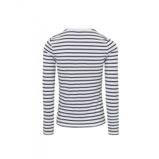 Premier Női póló Premier PR318 Felhajtott Ujjú póló -XL, White/Navy női póló