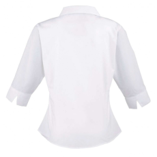 Premier Női Premier PR305 Women'S poplin 3/4 Sleeve Blouse -L, White