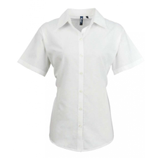Premier Női Premier PR336 Women&#039;S Short Sleeve Signature Oxford Blouse -2XL, White blúz
