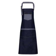 Premier PR127 &#039;DOMAIN&#039; CONTRAST DENIM BIB APRON U munkaruha