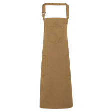 Premier PR132 hosszú pamut twill kötény három zsebbel Premier, Khaki-U lakástextília