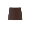 Premier PR155 COLOURS rövid pultos kötény három tabletbarát zsebbel Premier, Brown-U
