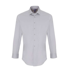 Premier PR244 MEN&#039;S STRETCH-FIT COTTON POPLIN LONG SLEEVE SHIRT S munkaruha