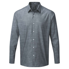 Premier PR245 MEN&#039;S COTTON SLUB CHAMBRAY LONG SLEEVE SHIRT S munkaruha