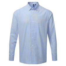 Premier PR252 &#039;MAXTON&#039; CHECK MEN&#039;S LONG SLEEVE SHIRT 2XL munkaruha
