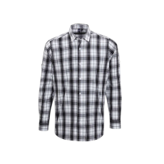 Premier PR254 'GINMILL' CHECK - MEN'S LONG SLEEVE COTTON SHIRT 2XL
