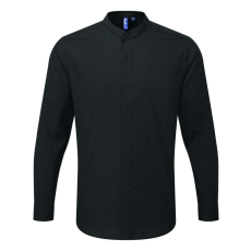 Premier PR258 BANDED COLLAR 'GRANDAD' LONG SLEEVE SHIRT XS