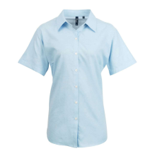 Premier PR336 WOMEN&#039;S SHORT SLEEVE SIGNATURE OXFORD BLOUSE 6XL munkaruha