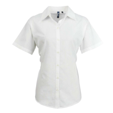 Premier PR336 WOMEN&#039;S SHORT SLEEVE SIGNATURE OXFORD BLOUSE L munkaruha