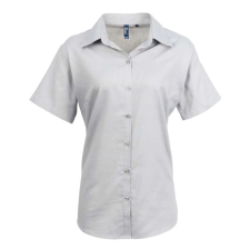 Premier PR336 WOMEN&#039;S SHORT SLEEVE SIGNATURE OXFORD BLOUSE XL munkaruha