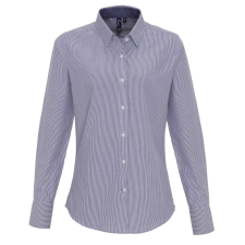 Premier PR338 WOMEN&#039;S COTTON RICH OXFORD STRIPES SHIRT L munkaruha