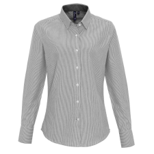 Premier PR338 WOMEN&#039;S COTTON RICH OXFORD STRIPES SHIRT S munkaruha