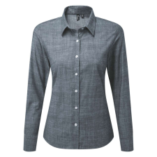 Premier PR345 WOMEN'S COTTON SLUB CHAMBRAY LONG SLEEVE SHIRT XL munkaruha