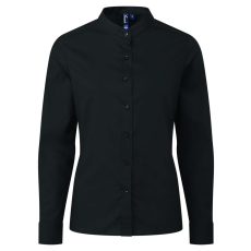 Premier PR358 WOMEN’S BANDED COLLAR 'GRANDAD' SHIRT M