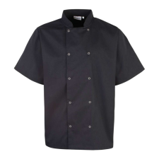 Premier PR664 CHEF&#039;S SHORT SLEEVE STUD JACKET 2XL munkaruha