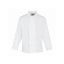 Premier PR665 unisex hosszúujjú szakácskabát fehér -xl premier termék munkaruha