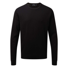 Premier PR692 finom kötésű kereknyakú férfi pulóver Premier, Black-4XL férfi pulóver, kardigán