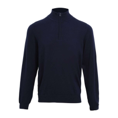 Premier PR695 férfi pulóver 1/4 cipzáras nyakkivágással Premier, Navy-4XL