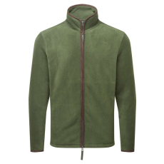 Premier PR823 ARTISAN férfi cipzáras polár pulóver Premier, Moss Green/Brown-L