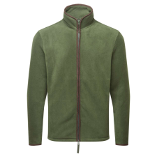 Premier PR823 ARTISAN férfi cipzáras polár pulóver Premier, Moss Green/Brown-XL férfi pulóver, kardigán