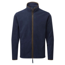 Premier PR823 ARTISAN férfi cipzáras polár pulóver Premier, Navy/Brown-L