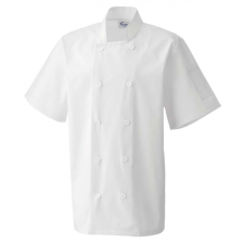 Premier Uniszex kabát Premier PR656 Short Sleeve Chef&#039;S Jacket -S, White női dzseki, kabát