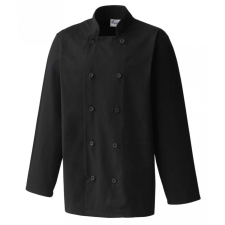 Premier Uniszex kabát Premier PR657 Long Sleeve Chef’S Jacket -XL, Black női dzseki, kabát