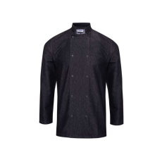 Premier Uniszex kabát Premier PR660 Chef'S Denim Jacket -XL, Black Denim