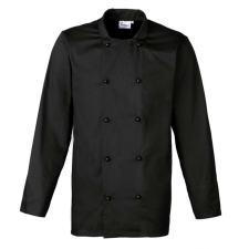 Premier Uniszex kabát Premier PR661 ‘Cuisine&#039; Long Sleeve Chef’S Jacket -3XL, Black női dzseki, kabát