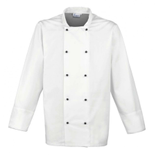 Premier Uniszex kabát Premier PR661 ‘Cuisine&#039; Long Sleeve Chef’S Jacket -3XL, White női dzseki, kabát