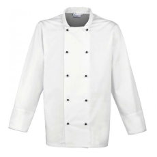 Premier Uniszex kabát Premier PR661 ‘Cuisine' Long Sleeve Chef’S Jacket -M, White