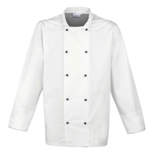 Premier Uniszex kabát Premier PR661 ‘Cuisine&#039; Long Sleeve Chef’S Jacket -S, White női dzseki, kabát