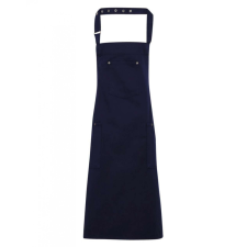 Premier Uniszex kötény Premier PR132 Chino’ Bib Apron -Egy méret, Navy női ruházati kiegészítő