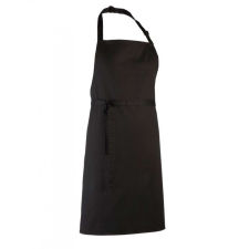 Premier Uniszex kötény Premier PR150 Colours Collection’ Bib Apron -Egy méret, Black női ruházati kiegészítő